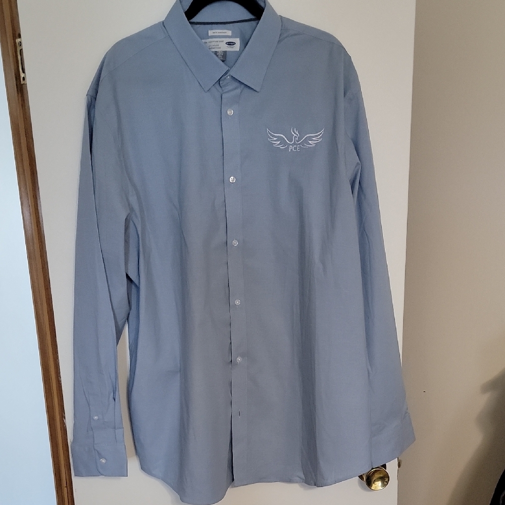 Old Navy Light Blue Dress Shirt, NEW, 3XXX